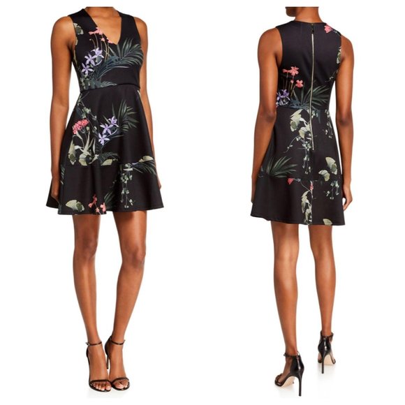 Ted Baker Wrapel Highland Fit & Flare Dress - Picture 2 of 12